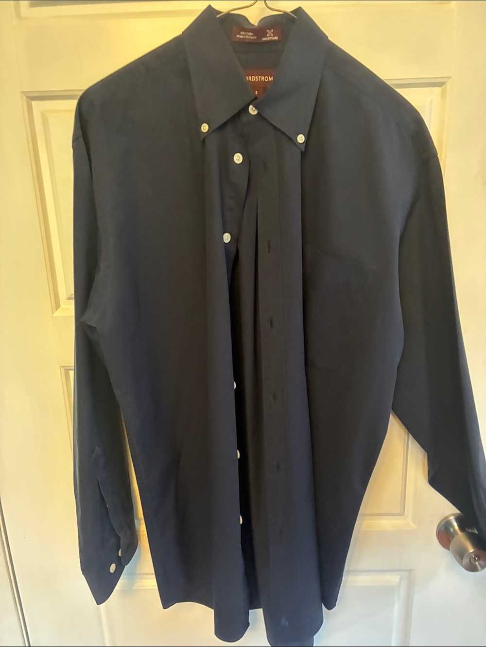 Nordstrom Men’s Navy Button-Down Dress Shirt